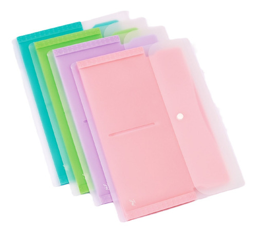 Carpeta Fuelle A4 5 Divisiones Color Pastel Fw 