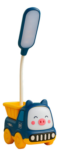 Lampara Led Luz De Noche Infantil Recargable Velador Camion Amarillo