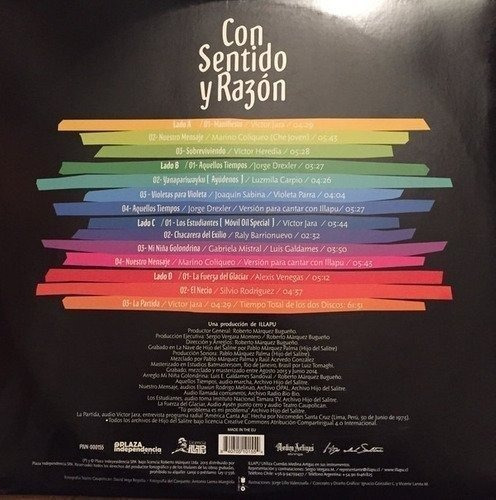 Imagen 2 de 5 de Illapu - Con Sentido Y Razon Vinilo Nuevo Musicovinyl