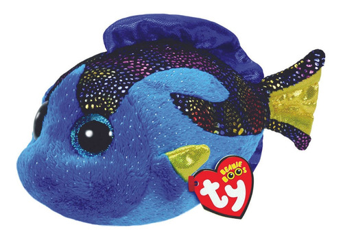 Peluche Ty 14 Cm Original Wabro Pez Azul 