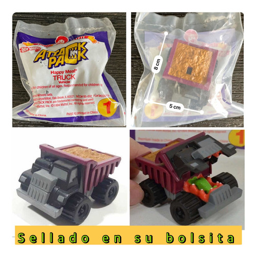 Hot Wheels Mcdonalds Attack Pack Truck Vehicle Del Año 1994