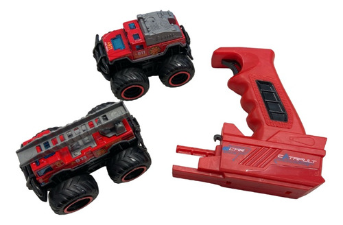 Fire Truck Lazador + 2 Autos Bomberos - Juguetech