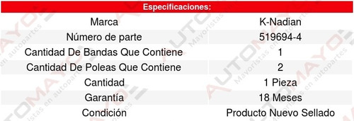 Kit Distribucion Banda A4 4cil 1.8l 95 Al 04 8622079