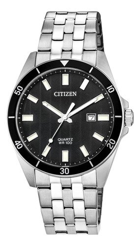 Reloj Citizen De Cuarzo Para Hombre, Acero Inoxidable, Clási