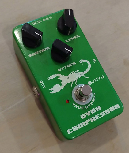 Pedal De Efecto Joyo Vintage Dynamic Compressor Verde