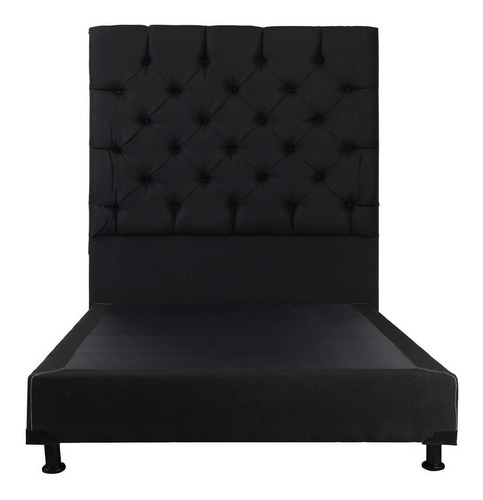 Cabecera Queen Size Dicasa Capri + Box Negro Belu