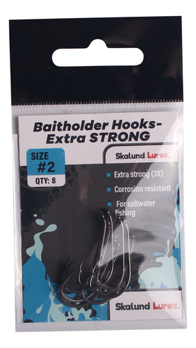 Anzuelos Para Pesca Baitholder - Extra Strong, Tam. #2 (c/8)