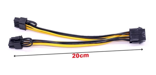 Imagen 1 de 8 de Cable Alimentación Pci-e 8 Pin A Doble 8 (6+2) Pci-e Riser