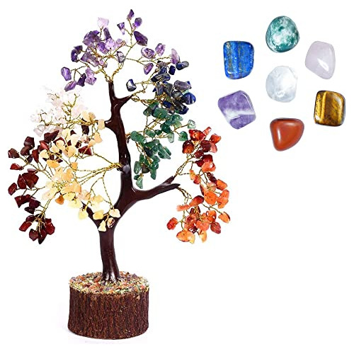 Árbol De Vida De 7 Chakras Y Piedras Preciosas, Árbol...