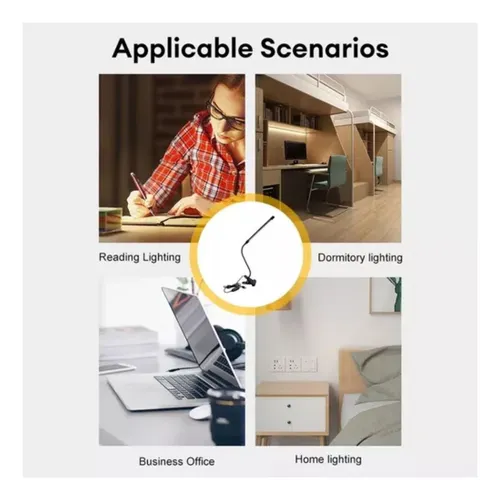 Lampara De Mesa Escritorio Led Flexible Con Adaptador Usb