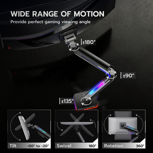 Brazo De Monitor Ultrawide Para Una Pantalla De Servicio Pes