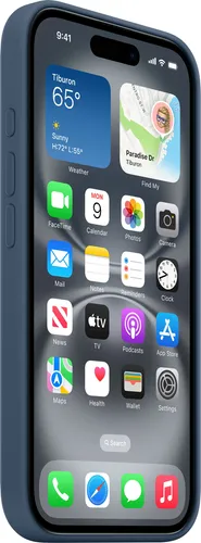 Funda De Silicona Para iPhone 16 - Denim