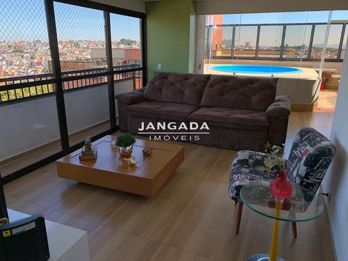 Imagem 2 de 27 de Cobertura A Venda Com Piscina - Condominio Chacara Jaguaribe - 10232