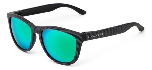 Lentes De Sol Hawkers One Carbon Hombre Y Mujer Elige Color Color Negro Cromado /Turquesa