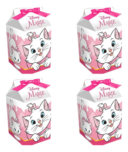 16 Caixas Surpresas Estilo Milk - Festa Gatinha Marie