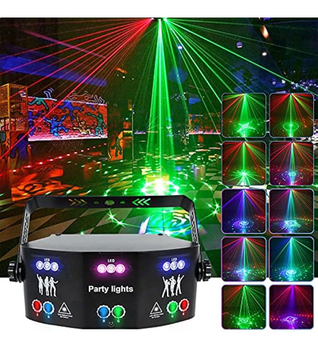 15 Lentes Luces De Fiesta Dj Disco Light Rgbw Efecto De Ilum