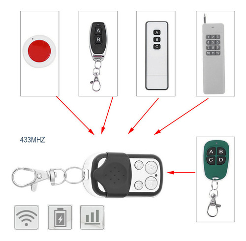 Paraparaduplicador De Control Remoto De Copia De 433 Mhz Par