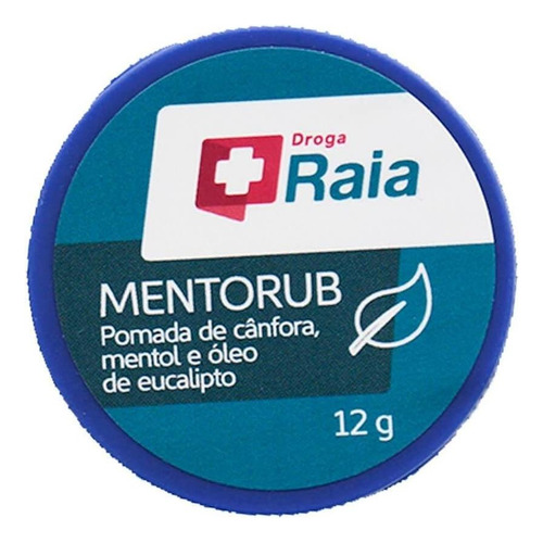  Descongestionante Mentorub Droga Raia Pomada Com 12g