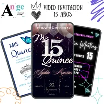 Comprar Video Invitación Digital Animada 15 Años Personalizada