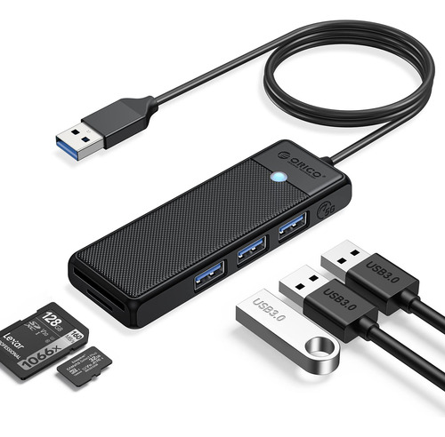 Hub Usb 3.0, Concentrador Usb Orico Con Lector De Tarjetas S