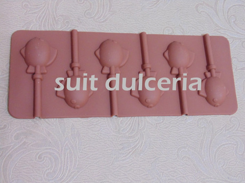 Molde Silicona Chupetines Peces Chocolate-gelatina-popcake