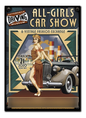 #335 - Cuadro Vintage 30 X 40 - Cartel No Chapa Autos Poster