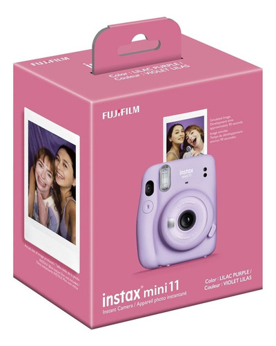 Câmera Instax Mini 11 Lilás + Filme P/ 10 Fotos- Fujifilm