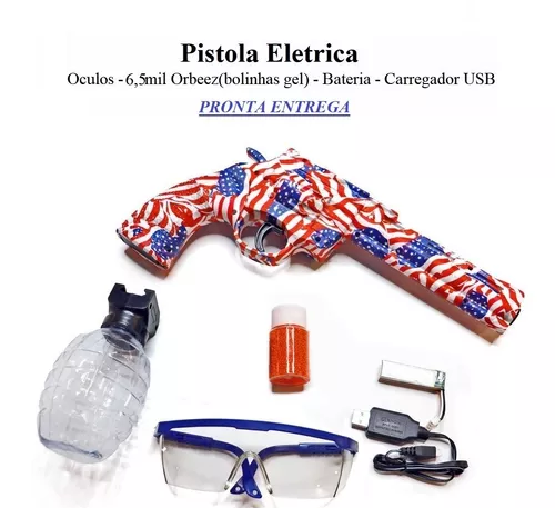 Pistola Elétrica Bolinhas Gel Orbeez Brinquedo Pronta Entreg