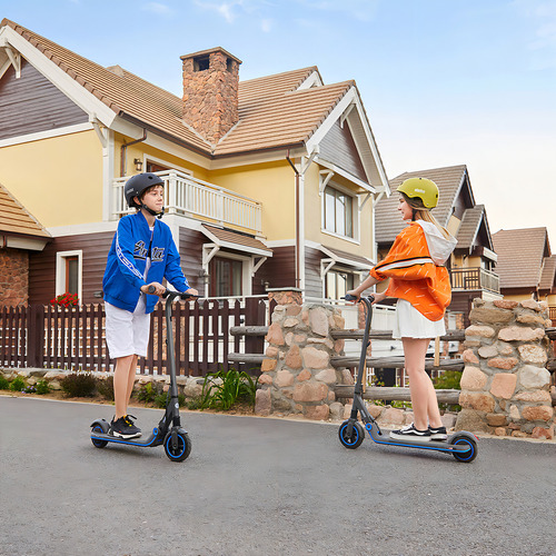 Ninebot By Segway E10, Patín Del Diablo/scooter Eléctrico Para Niños, Batería De Hasta 10km O 40 Minutos, Con 3 Modos De Conducción, Negro/azul