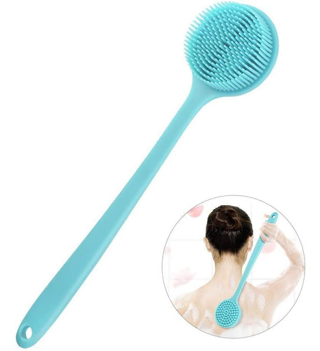 Baooofu Cepillo De Silicona Para Espalda, Mango Largo, Cepil