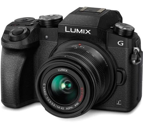 Panasonic Lumix G7 Black Cámara 4k Oled Wi-fi 16mp 14-42mm