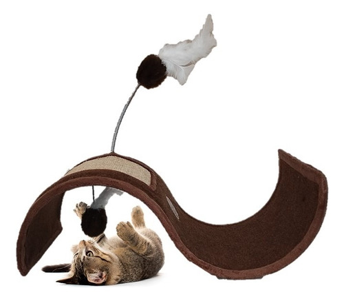 Brinquedo P/ Gato  Arranhador Caminha Modelo Onda São Pet
