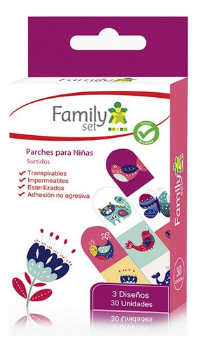 Family Set Niñas Parche Pack 30und