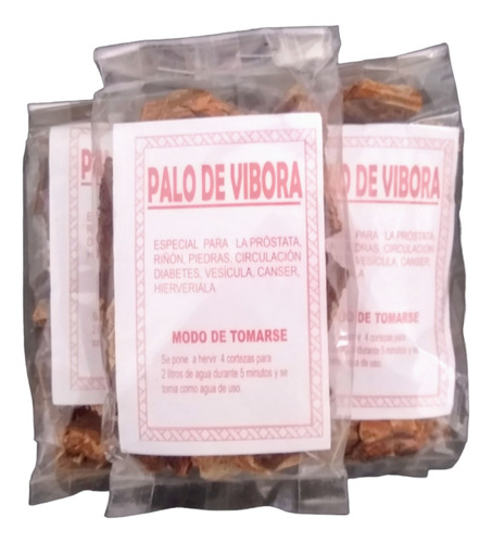 Te De Palo De Vivora Orgánico 105g (5 Piezas)