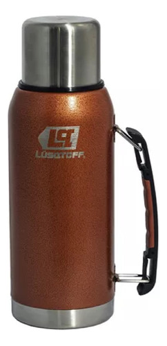 Termo Acero Inoxidable Lüsqtoff 1 Litro Naranja Frio Calor