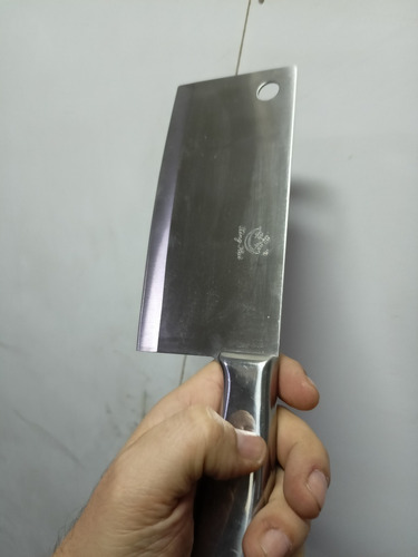 Cuchillo Cleaver 100% Acero Inoxidable Profesional 7 Pulgada