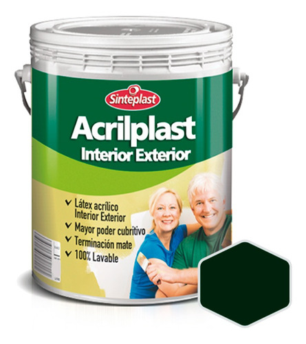 Acrilplast Látex Interior Exterior Sinteplast Colores | 4lt