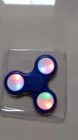 Fidget Hand Spinner Com Led. Várias Cores, Rolamento Central