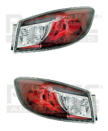 Par Juego Calaveras Exteriores Mazda 3 2010 - 2013 4 Pta Qwe