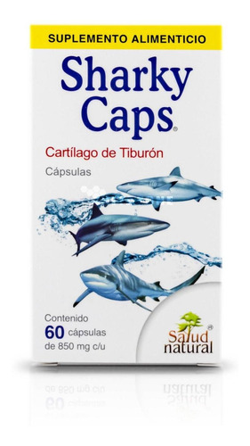 Cartílago De Tiburón 60 Cápsulas Sharky Salud Natural