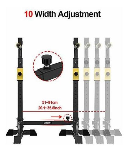 Uboway Soporte Ajustable Para Sentadilla Soporta Hasta