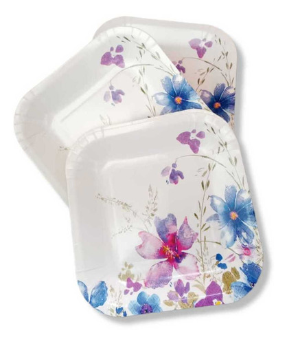 Imagen 1 de 5 de Platos Desechables Para Fiestas