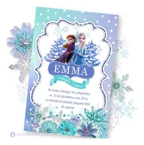 Comprar Kit Imprimible Frozen Candybar Cumpleaños Invitaciones Deco