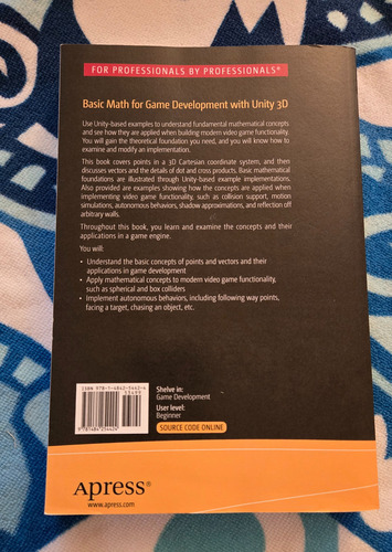 Basic Math For Game Development With Unity 3d (Usado)