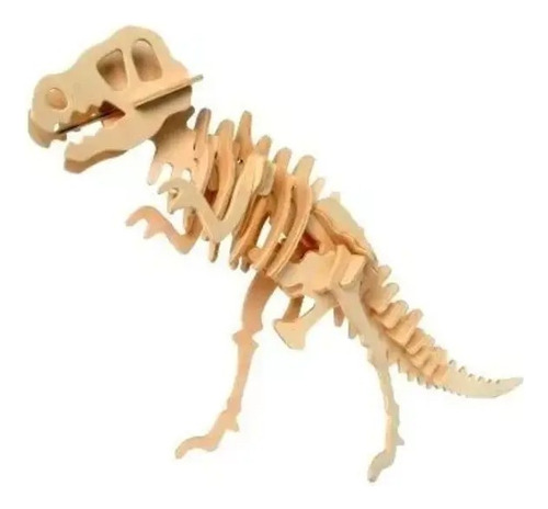 2 Rompecabezas 3d , De Madera, Dinosaurio, Puzzle