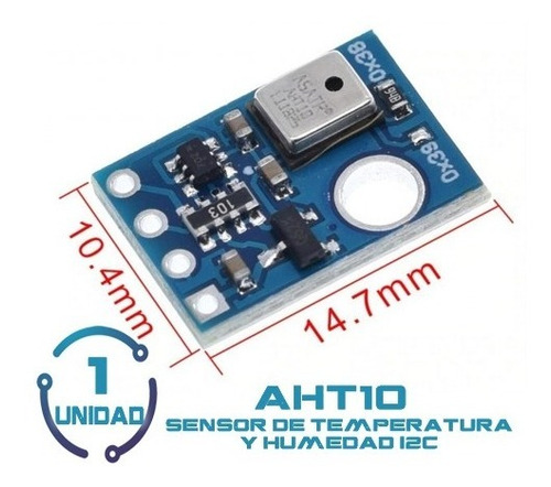 1unid Sensor Temperatura Y Humedad Aht10 Arduino Esp32