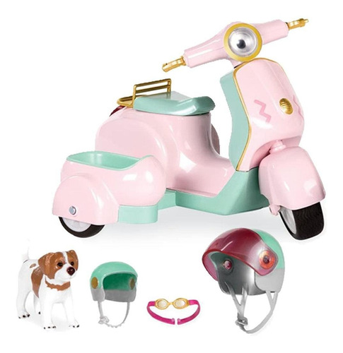 Lori Scooter Con Sidecar Y Mascota Lo37034z