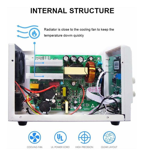 30v 10a Banco Dc Fuente De Alimentación Variable, Led 4-digi