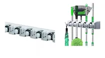 Comprar Soporte Para Escobas Trapos Trapeadores Pared 5 Cavidades