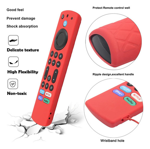 Funda Case Para Amazon Fire Tv Stick 2nd 2023 Control Remoto Rojo